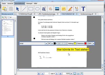 Well-arranged dialog boxes provide additional options for annotations